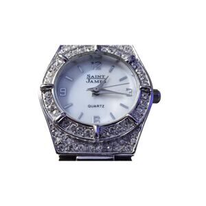Saint James Women Watch Bling Sparkling Crystals Flasy Glam iced out and stylish